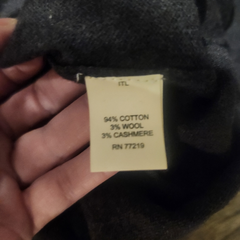 Joseph Abboud Argyle Sweater Mens XL Cotton Wool Cashmere Blend Old Money - Picture 5 of 7